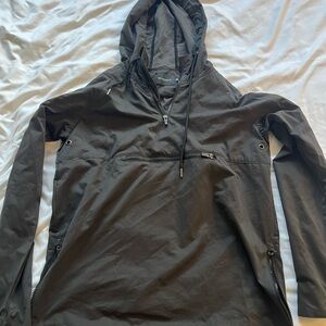 Stussy Charcoal Hooded Windbreaker